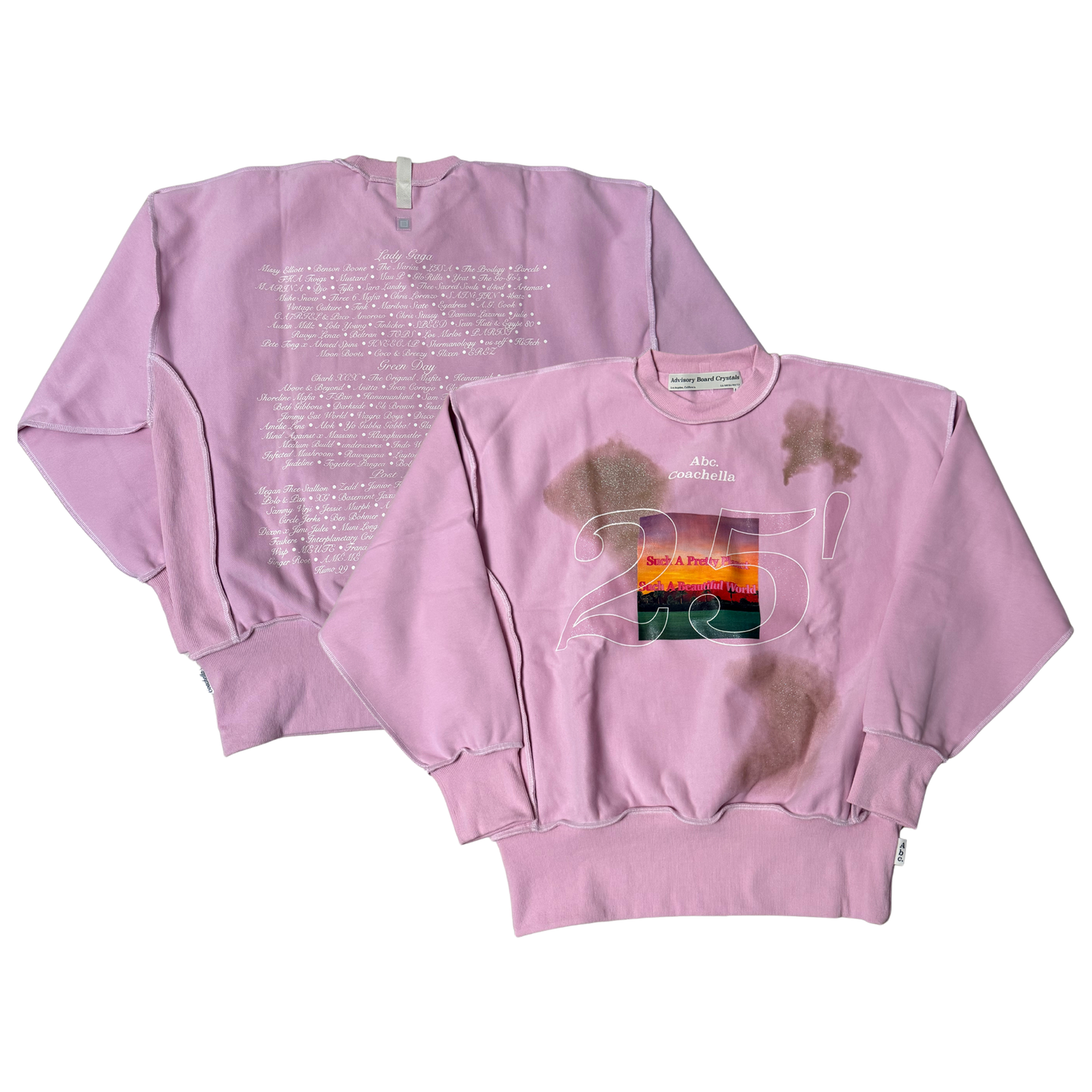 Crystal Overlay Lineup Sweatshirt