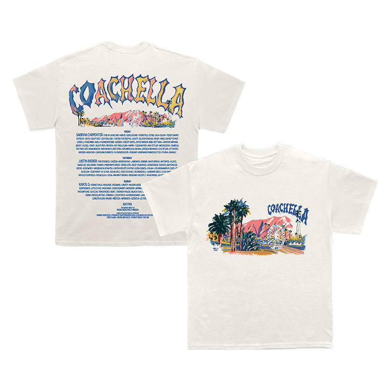 Coachella Pastels 2026 Lineup Tee – Coachella Store
