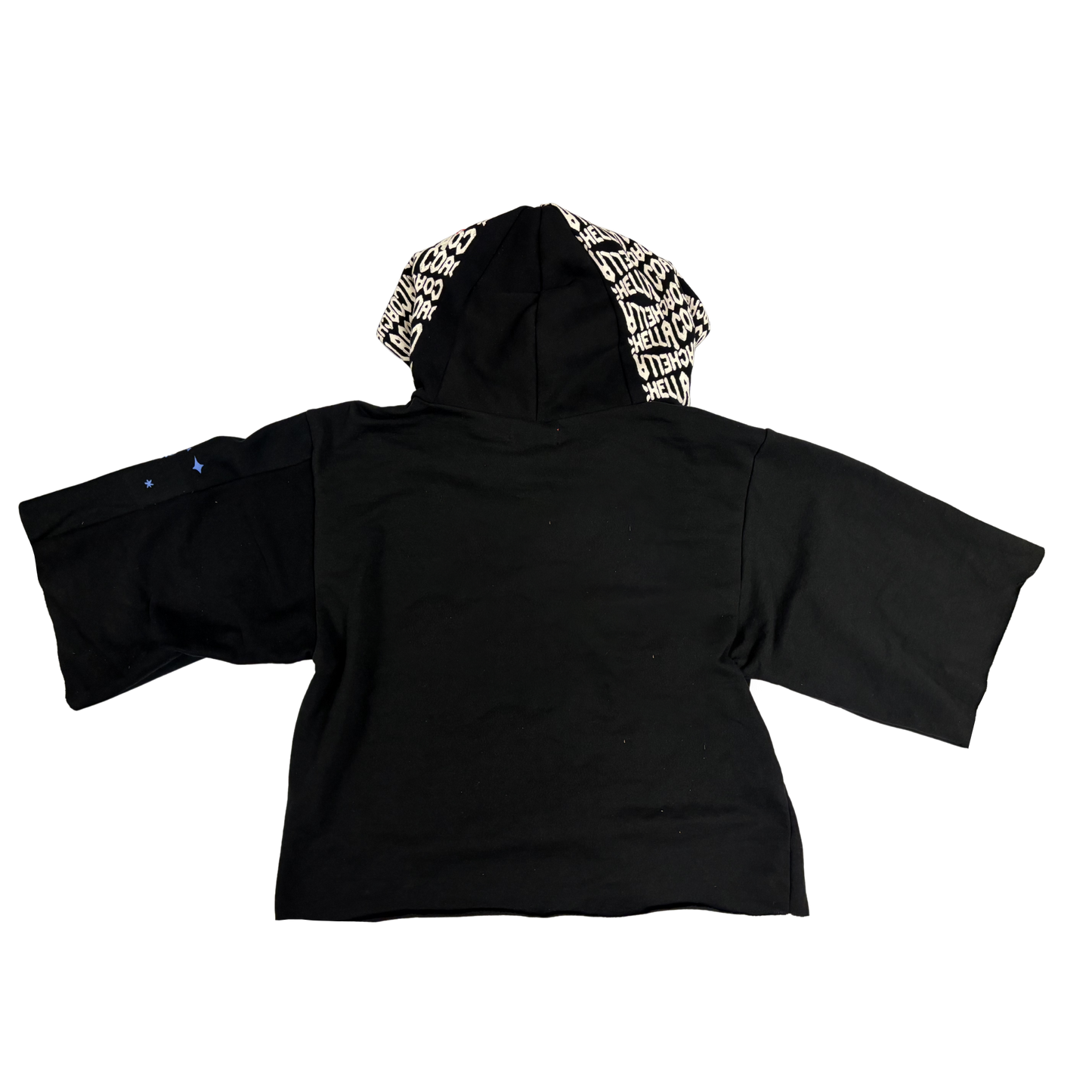SUAY x Coachella Reclaimed Zip Hoodie - Black