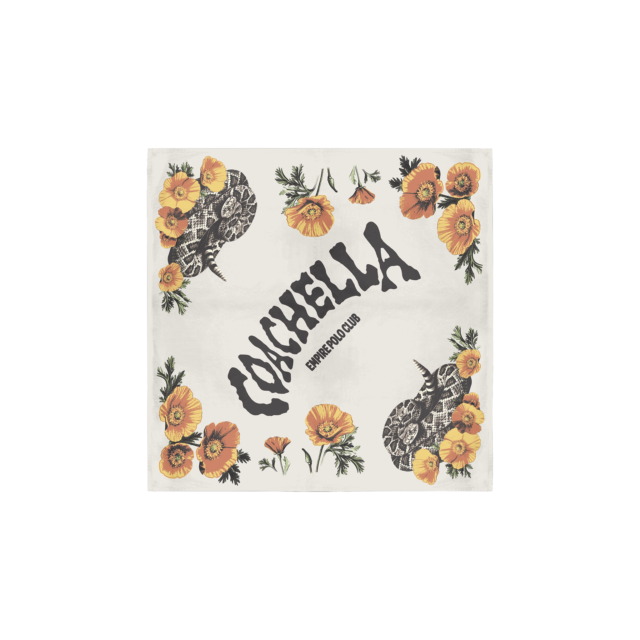 Ophidian & Poppies Bandana – Coachella Store