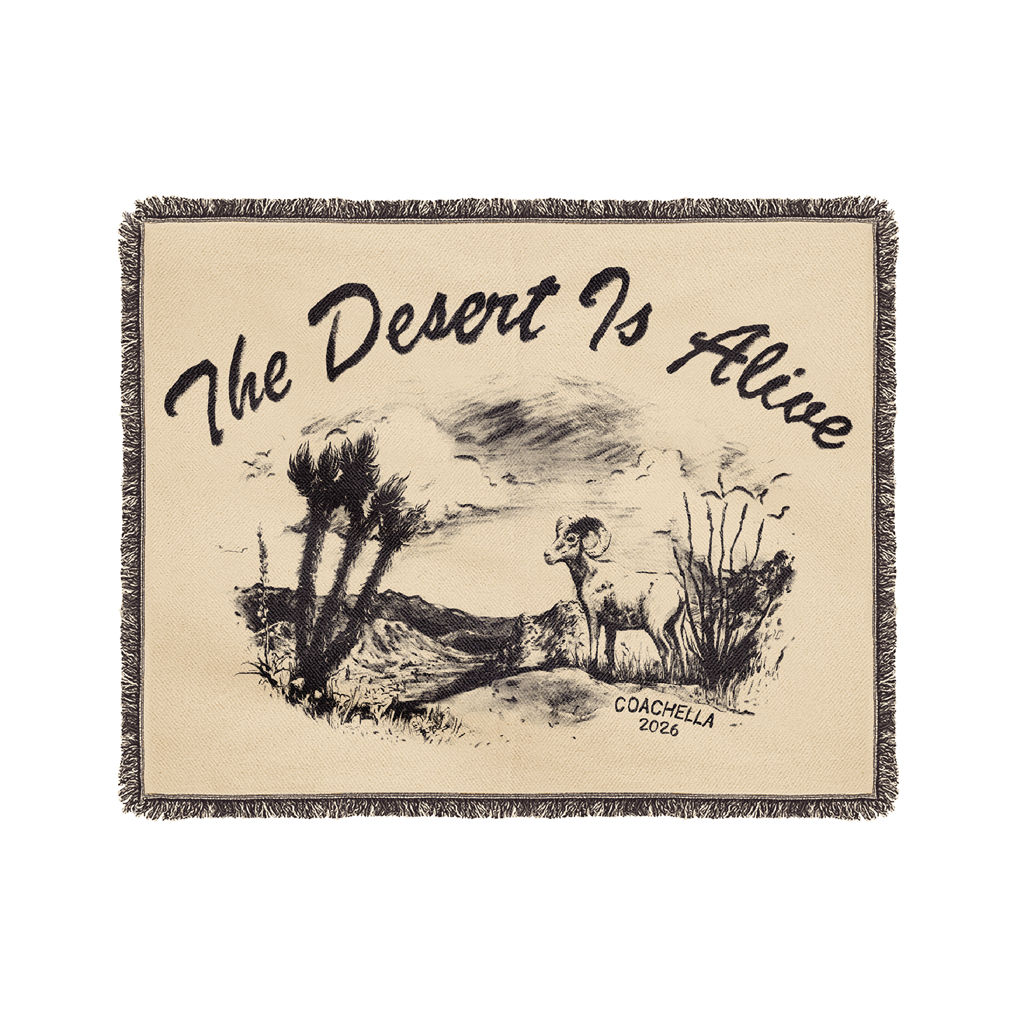 ミュージシャン Coachella Desert Critters Blanket Desert Sketchbook Blanket – Coachella Store