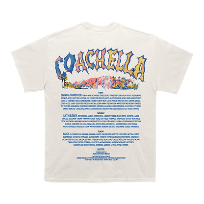 Coachella Pastels 2026 Lineup Tee