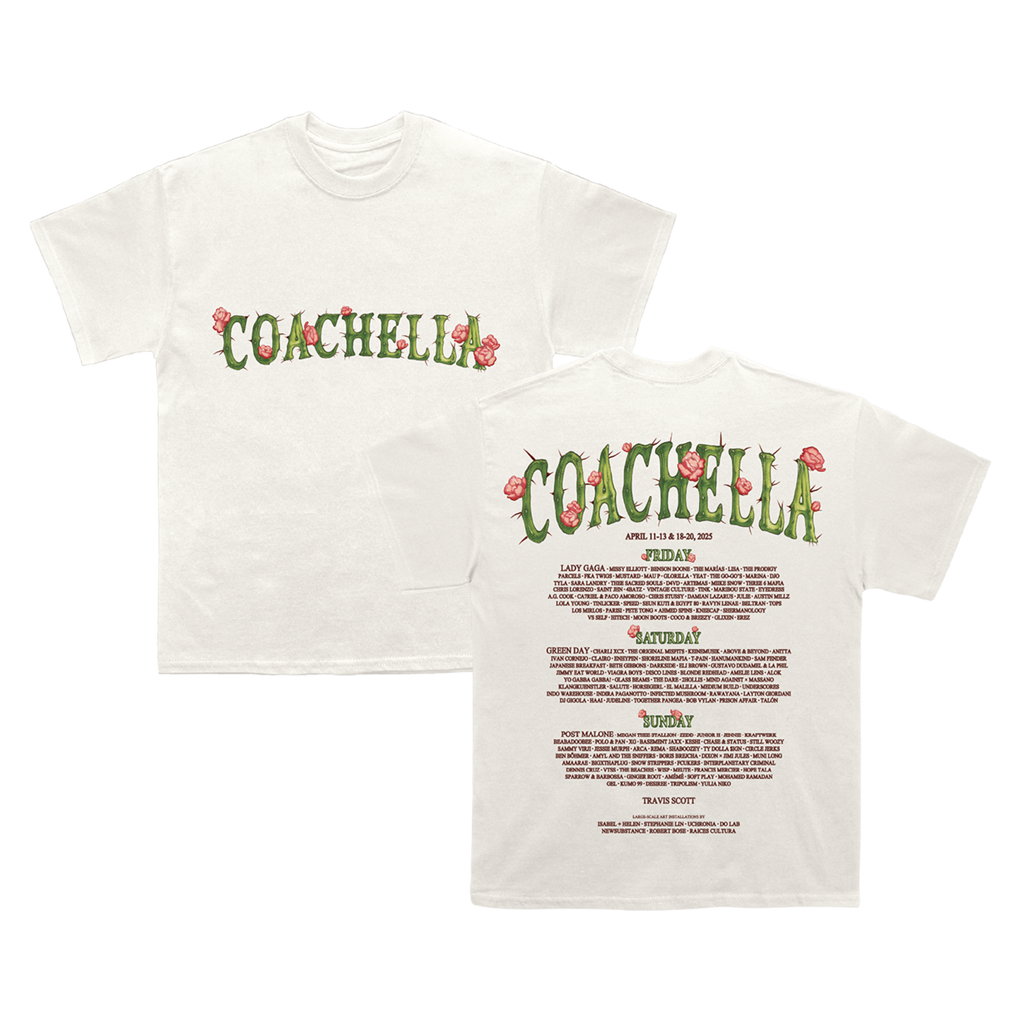 Cactus Flower 2025 Lineup Tee