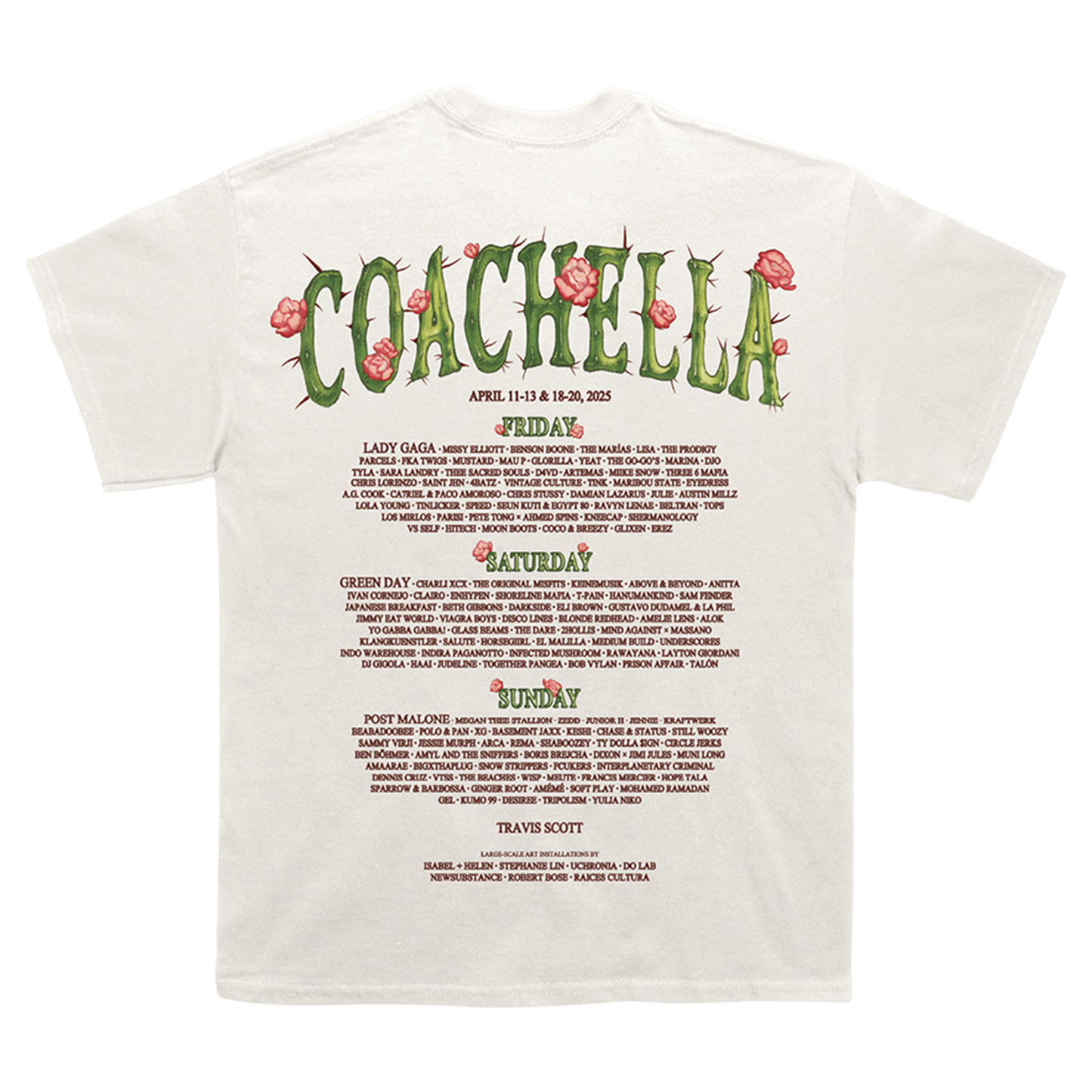 Cactus Flower 2025 Lineup Tee