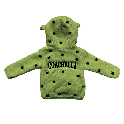 Cactus Teddy Kids Zip Hoodie