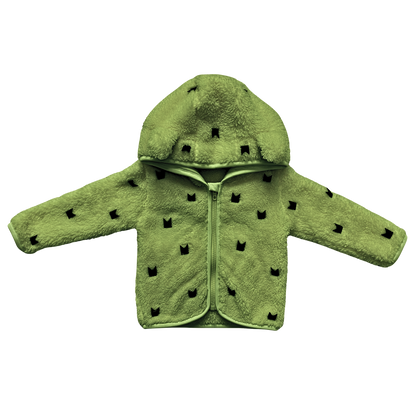 Cactus Teddy Kids Zip Hoodie