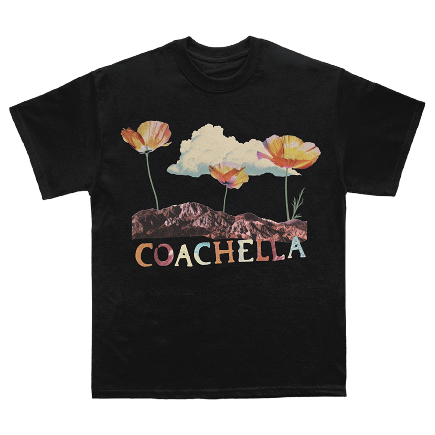 Coachella - Collage Lineup T-Shirt - Front