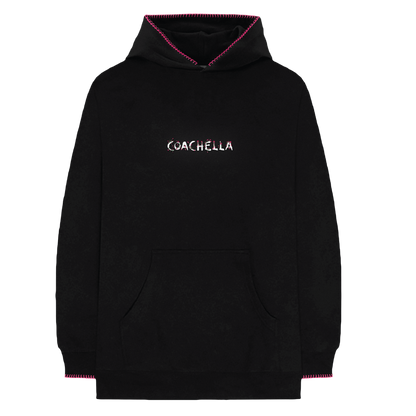 Coachella 2025 Lineup Hooded Sweatshirt - Front