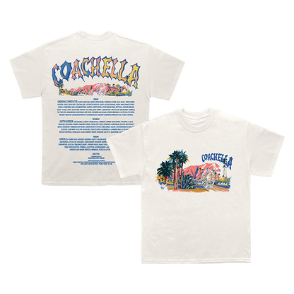 Coachella Pastels 2026 Lineup Tee