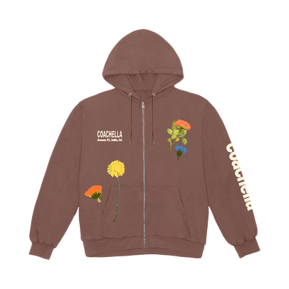 Pressed Flowers Lineup Zip Hoodie