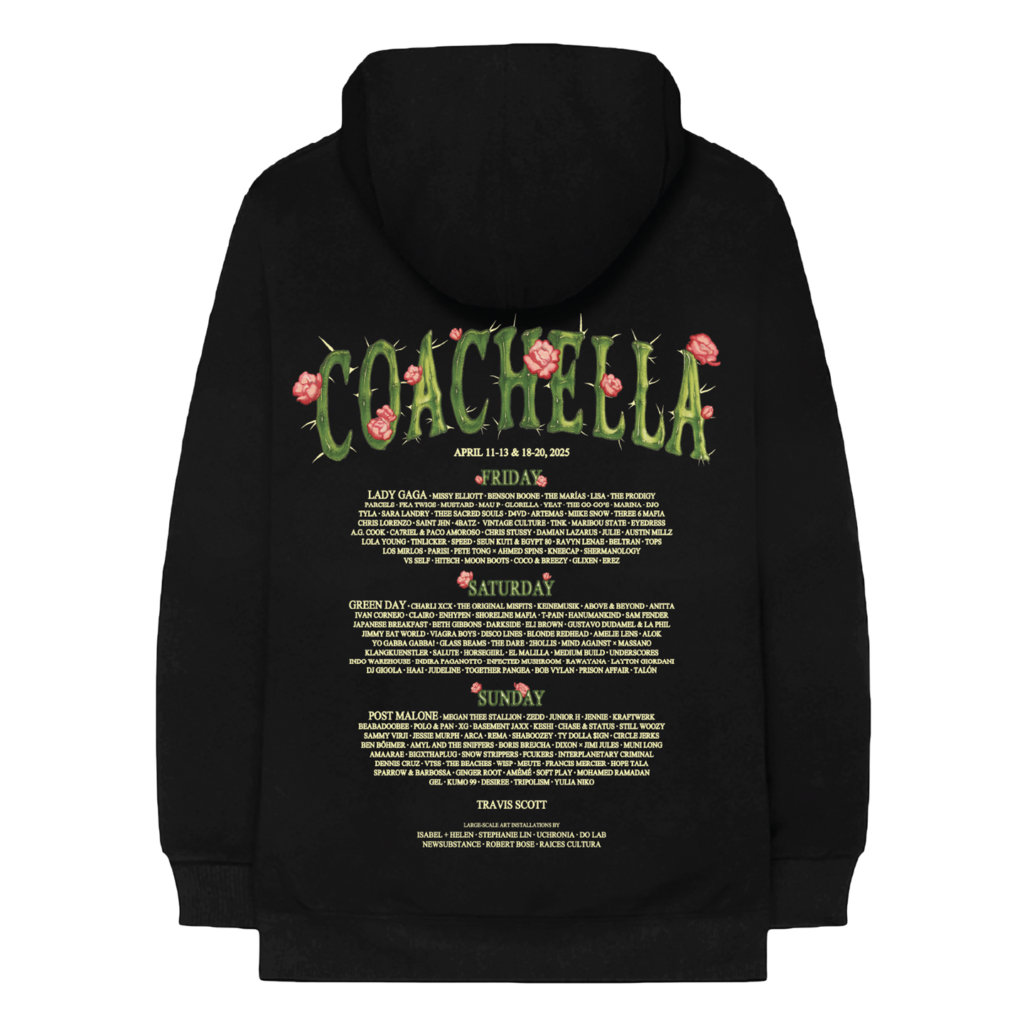 Cactus Flower 2025 Lineup Hoodie