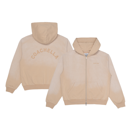 Desert Sand Washed Zip Hoodie