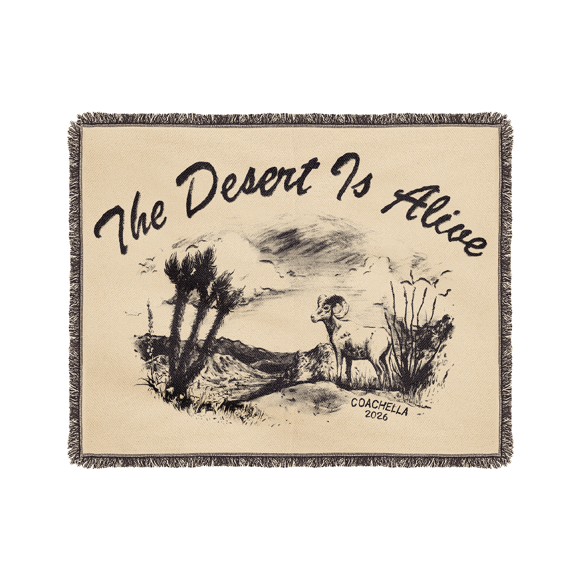 ミュージシャン Coachella Desert Critters Blanket Desert Sketchbook Blanket – Coachella Store